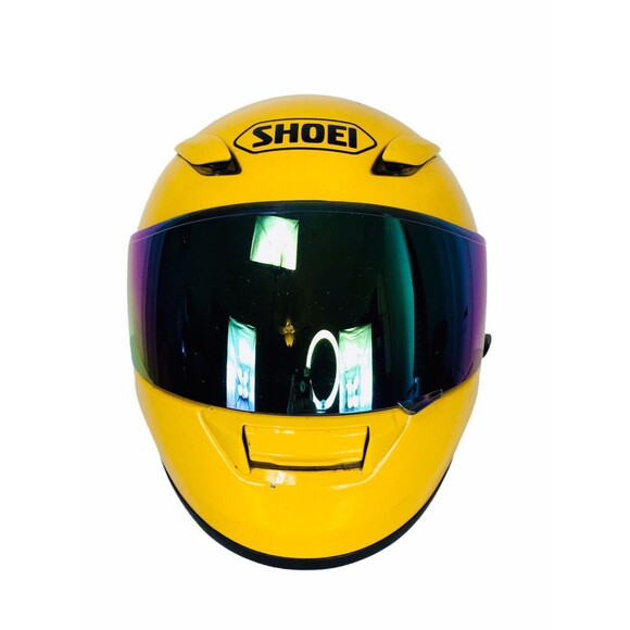 Yellow Iridescent 63-64CM XX-Large 7 7/8-8" Full Face Moto Helmet SHOEI RF-1100 - Picture 3 of 12